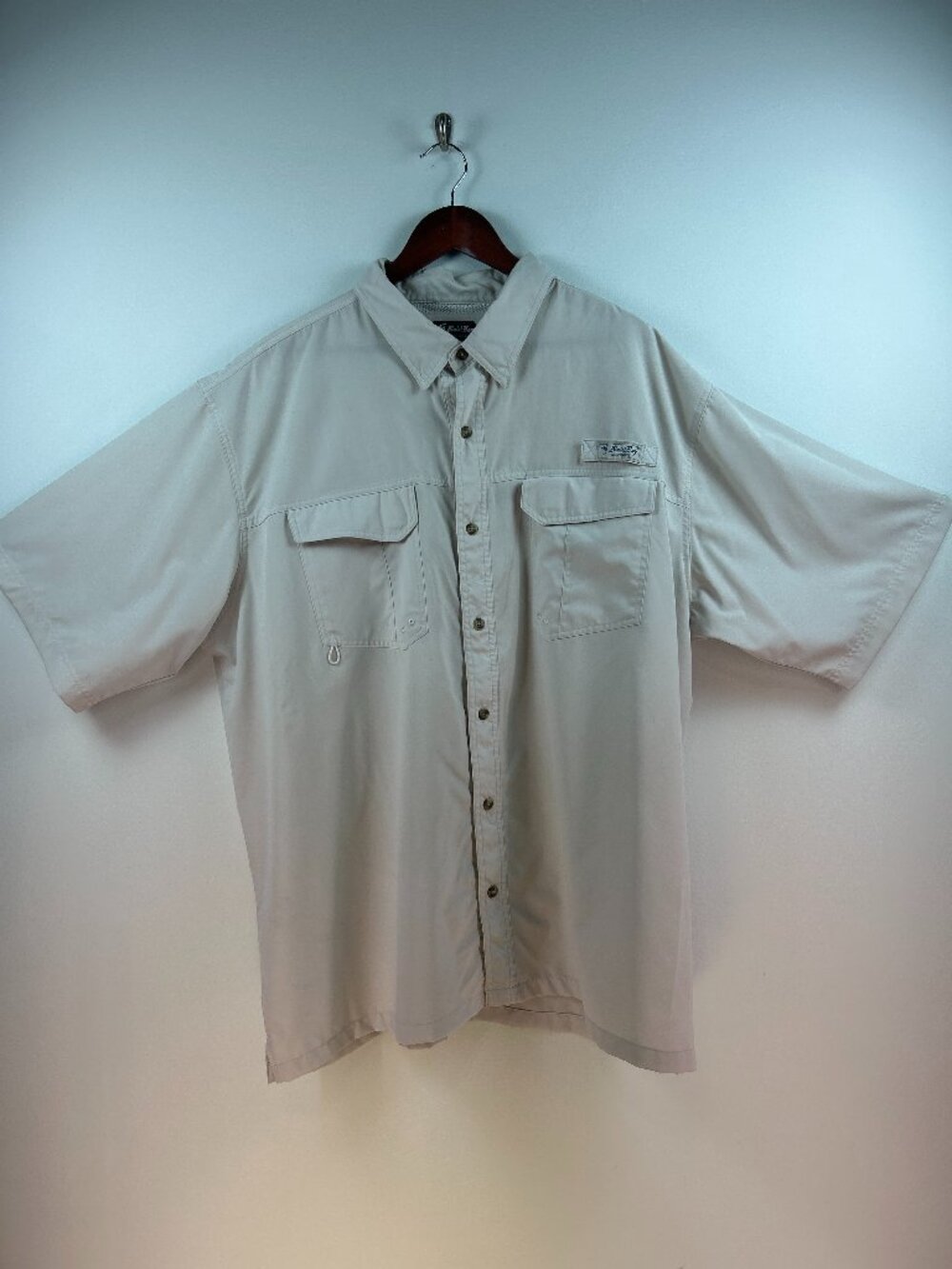 Bimini Bay Outfitters Men's Fishing Shirt 3XL Khaki Vented